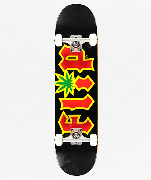 Flip Team HKD Rasta 7.87" Skateboard Complete