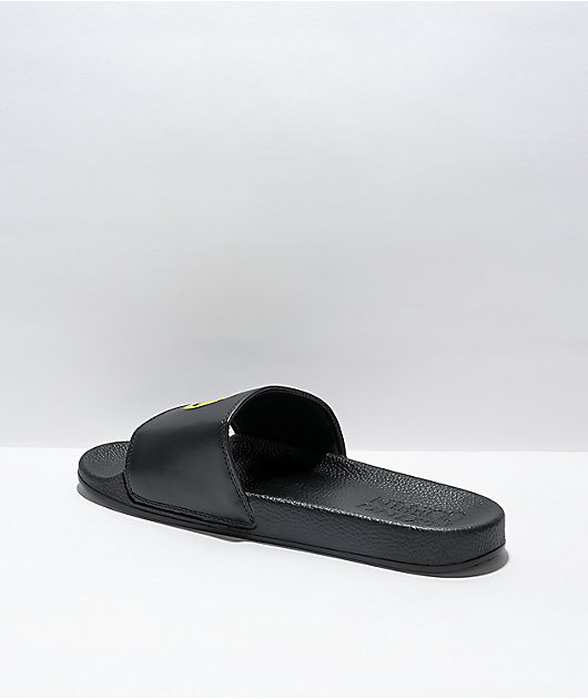 Flying Coffin GFY Black Slide Sandals