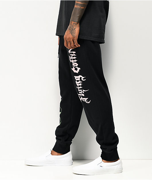 Flying Coffin Phases Black Jogger Sweatpants