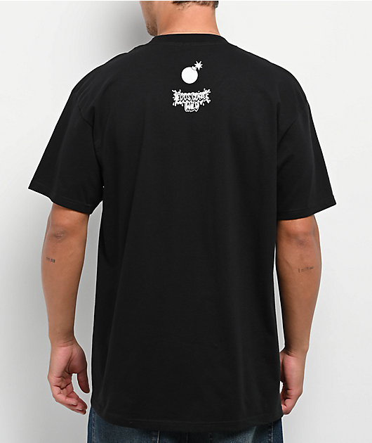 Foos Gone Wild x The Hundreds Bombed On Black T-Shirt