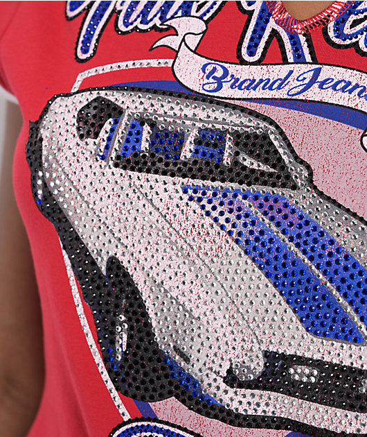 FORD X True Religion クリスタル マスタング ベイビーTシャツ TRUE RELIGION X FORD CRYSTAL MUSTANG BABY TEE | True Religion