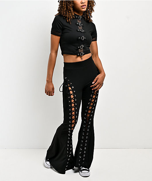 Forest Ink Winona Buckle Black Crop Top