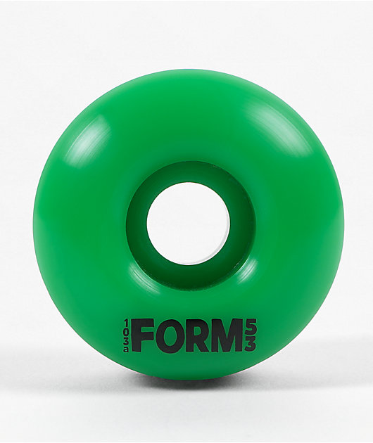Form 53mm 103a Green Skateboard Wheels