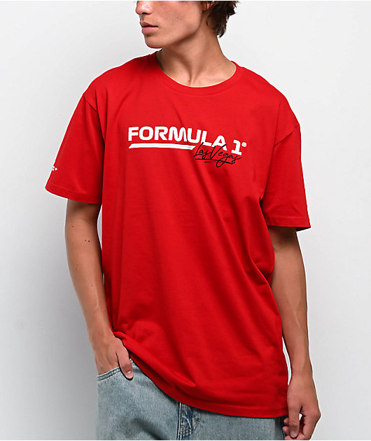 Formula 1 Las Vegas Grand Prix Lights Out Red T-Shirt | Zumiez