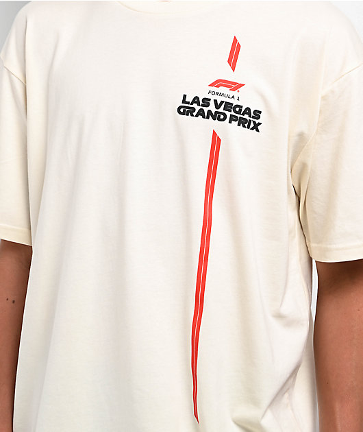 Formula 1 Las Vegas Grand Prix Three Of A Kind Natural T-Shirt