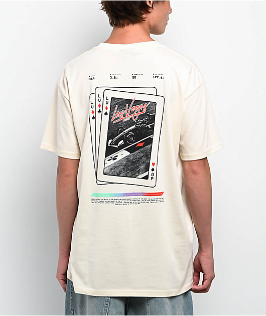Formula 1 Las Vegas Grand Prix Three Of A Kind Natural T-Shirt