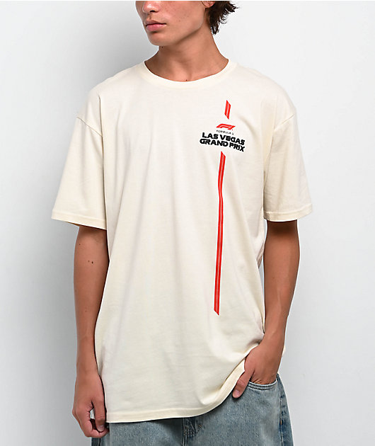 Formula 1 Las Vegas Grand Prix Three Of A Kind Natural T-Shirt