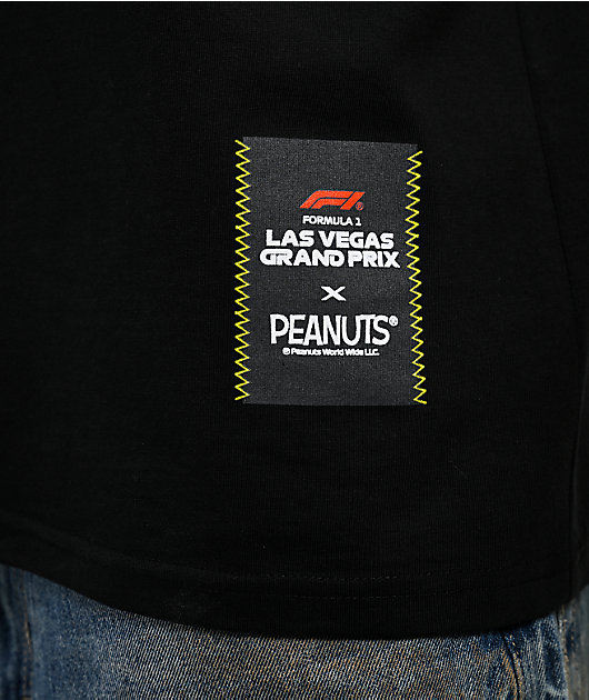 Formula 1 x Peanuts Logo Lockup Black T-Shirt
