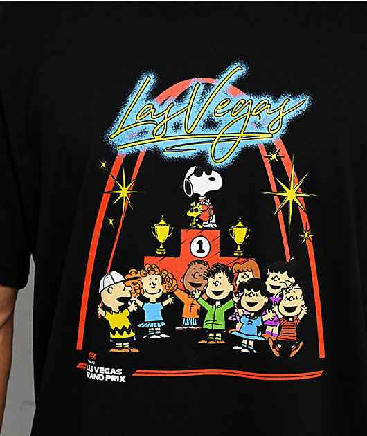 Formula 1 x Peanuts Podium Black T-Shirt