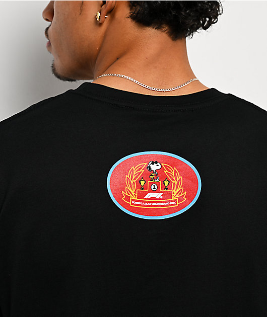 Formula 1 x Peanuts Podium Black T-Shirt