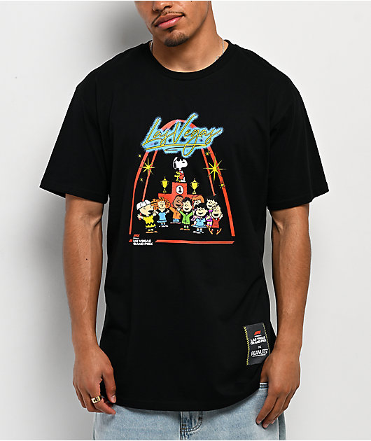 Formula 1 x Peanuts Podium Black T-Shirt