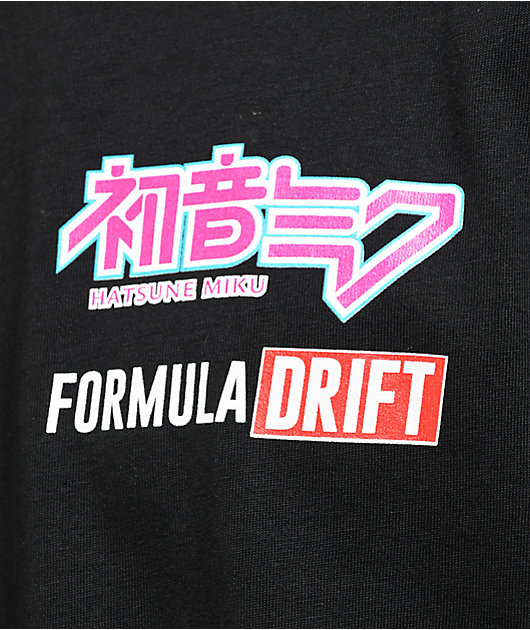 Formula DRIFT x Good Smile Racing Miku Black T-Shirt