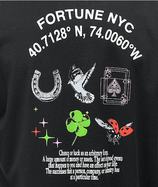 Fortune Charms Black T-Shirt