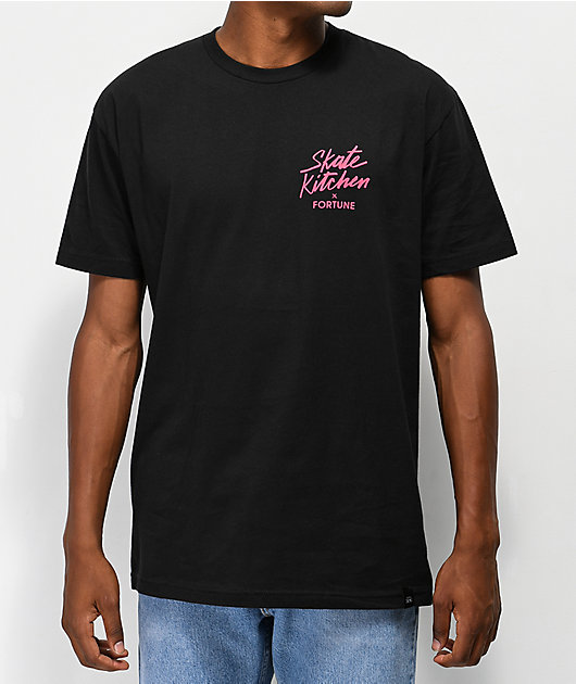 SKATE PRINT T-SHIRT - Black