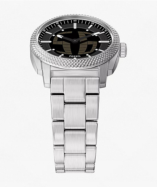 時計 FOSSIL big tic Fossil Big Tic Silver Analog & Digital Watch | Zumiez