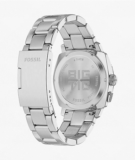 その他 FOSSIL BIGTIC WATCH Silver Analog Fossil Big Tic Silver Analog & Digital Watch | Zumiez