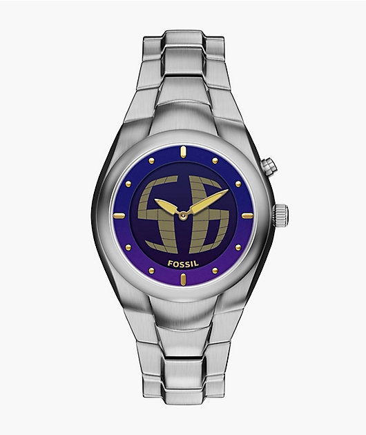 Fossil Big Tic Y2K Limited Silver Analog & Digital Watch video