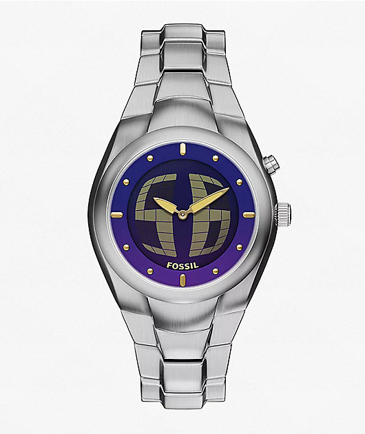 Fossil Big Tic Y2K Limited Silver Analog & Digital Watch | Zumiez