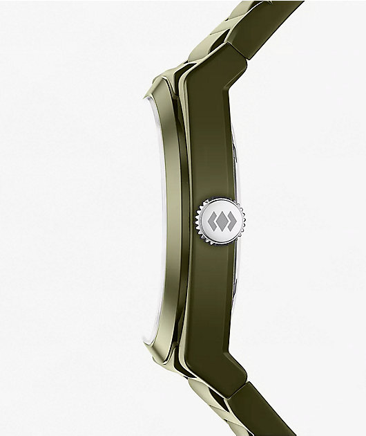 Fossil Everett Scilicone Olive Analog Watch