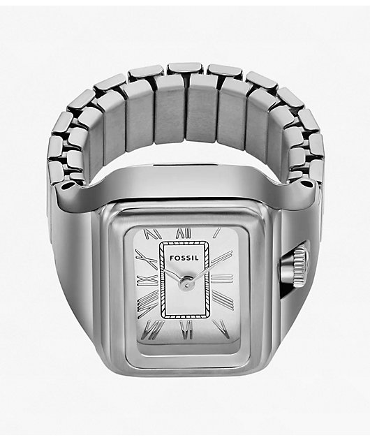 Fossil Raquel Silver Analog Ring Watch