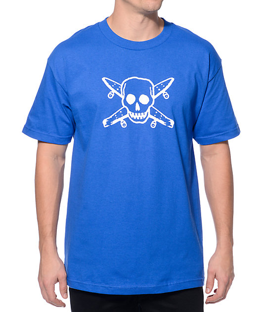blue pirate shirt