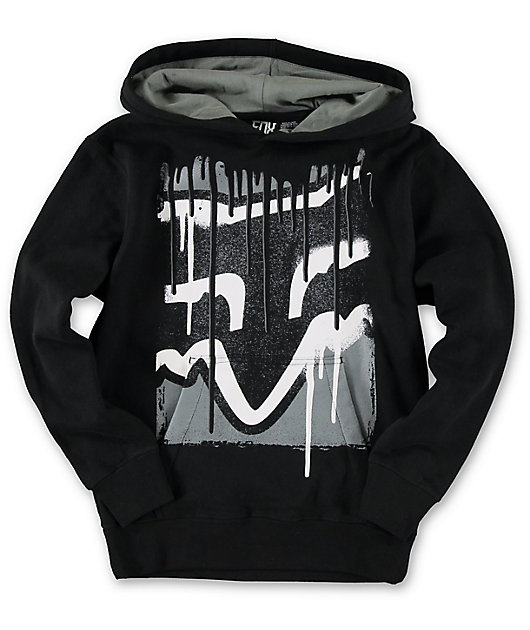 boys black pullover hoodie