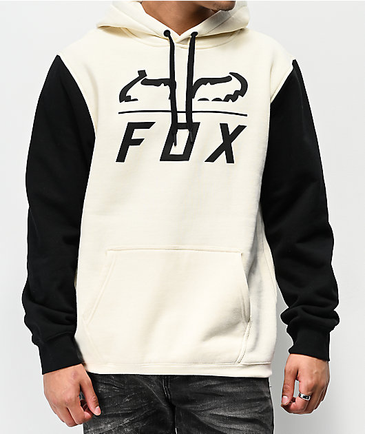 Consumir Pescador Sin sentido Fox Furnace sudadera con capucha blanca y negra