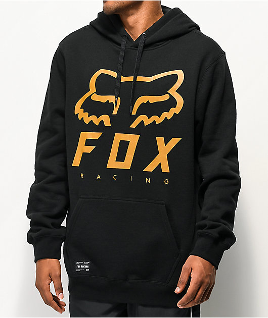 Sudor Ordenanza del gobierno Panadería Fox Heritage Forger Black Hoodie