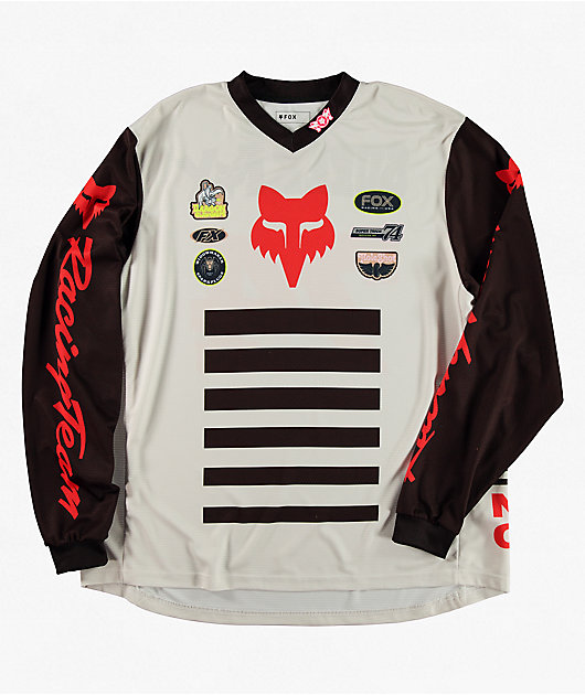 Fox Super Trick 180 Cream Long Sleeve Jersey | Zumiez