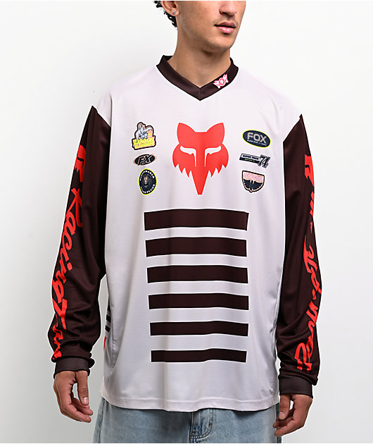 Fox Super Trick 180 Cream Long Sleeve Jersey | Zumiez