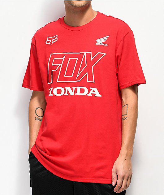 x Honda camiseta roja