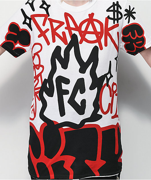 Freak City Graffiti White T-Shirt