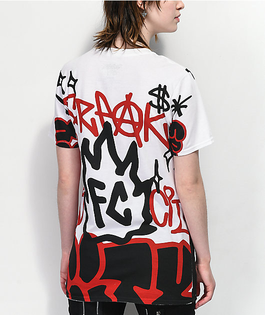 Freak City Graffiti White T-Shirt