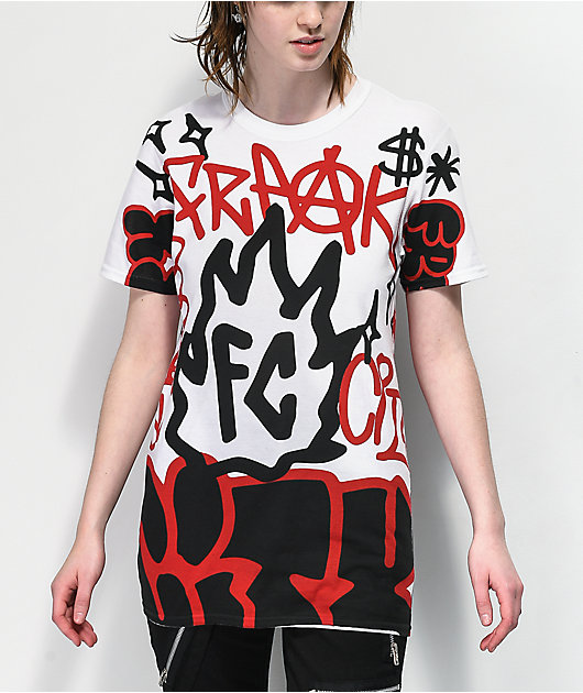Freak City Graffiti White T-Shirt