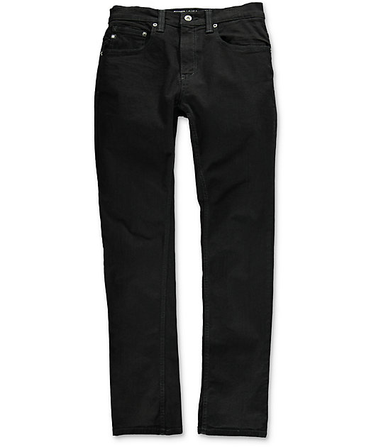 Free World Messenger Pure Black Stretch Skinny Jeans | Zumiez