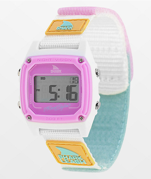 Freestyle Shark Classic Leash reloj digital de tie dye azul