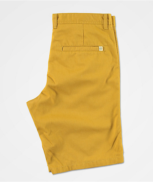 Freeworld Discord Dark Yellow Chino Shorts