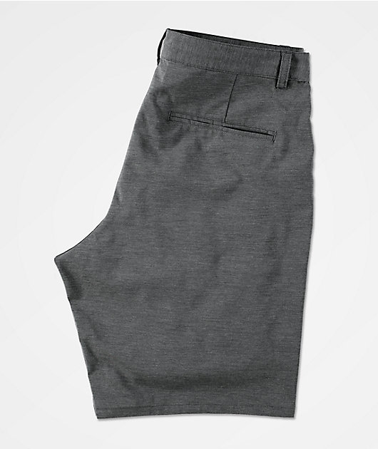 Freeworld Glassy Charcoal Hybrid Board Shorts