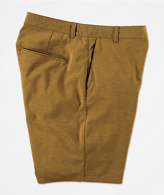 Freeworld Glassy Light Tobacco Hybrid Board Shorts