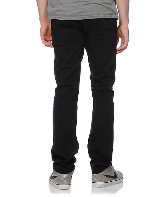 Freeworld Messenger 5 Pocket Twill Black Pants