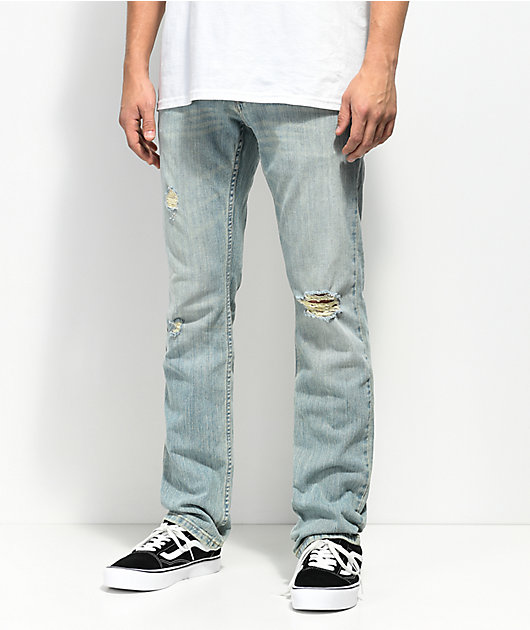 Freeworld Messenger Westport Ripped Skinny Jeans