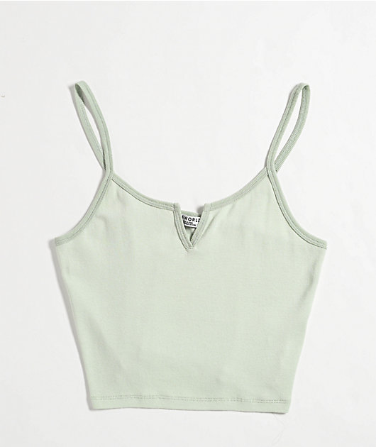 Freeworld Mirabelle Aqua Crop Tank Top