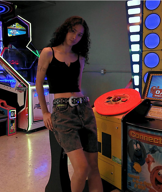 Freeworld Mirabelle Black Crop Tank Top video