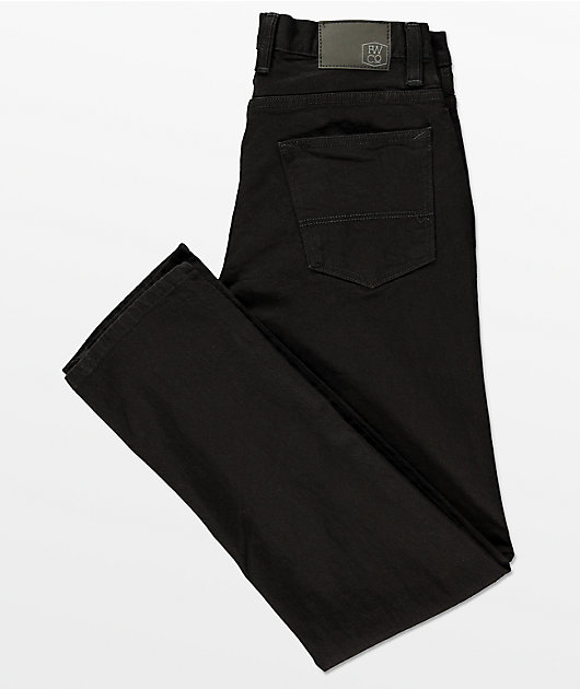 Freeworld Night Train Stretch Pure Black Jeans