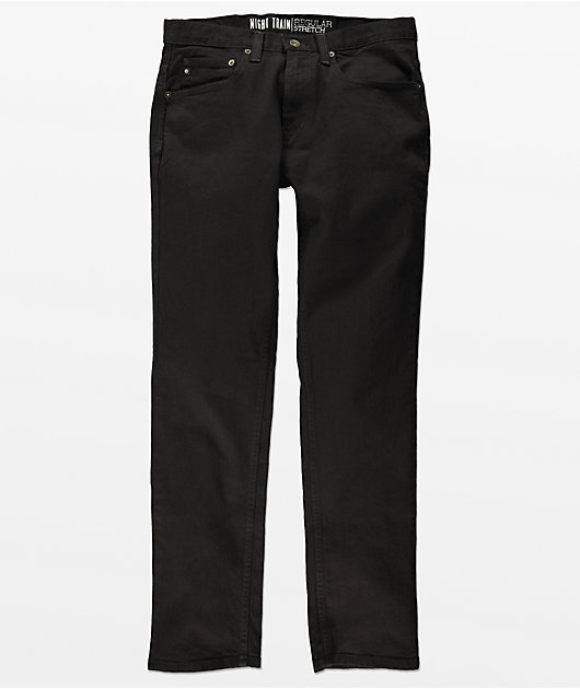 Freeworld Night Train Stretch Pure Black Jeans