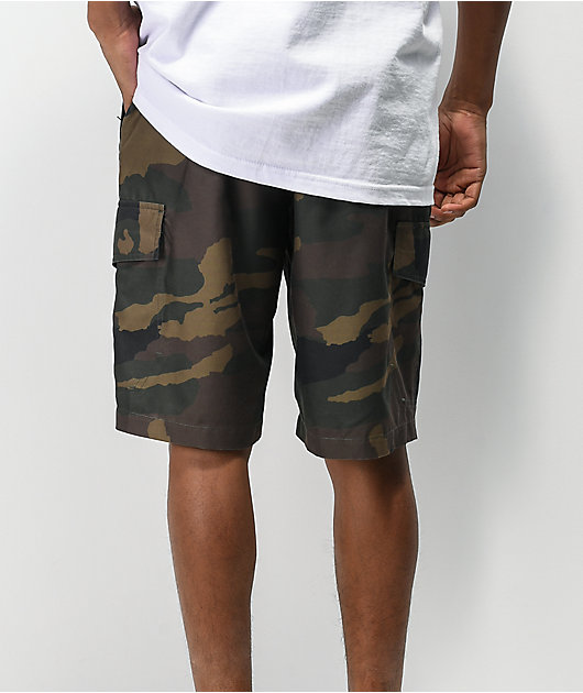Freeworld Smashing Woodland Camo Cargo Hybrid Shorts