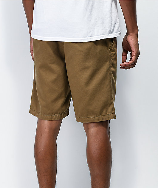 Freeworld Walker Dark Khaki Chino Shorts