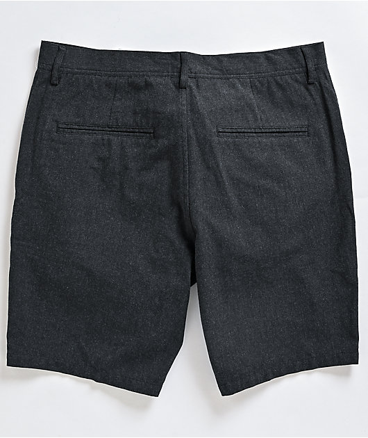 Freeworld Walker Heather Black Chino Shorts