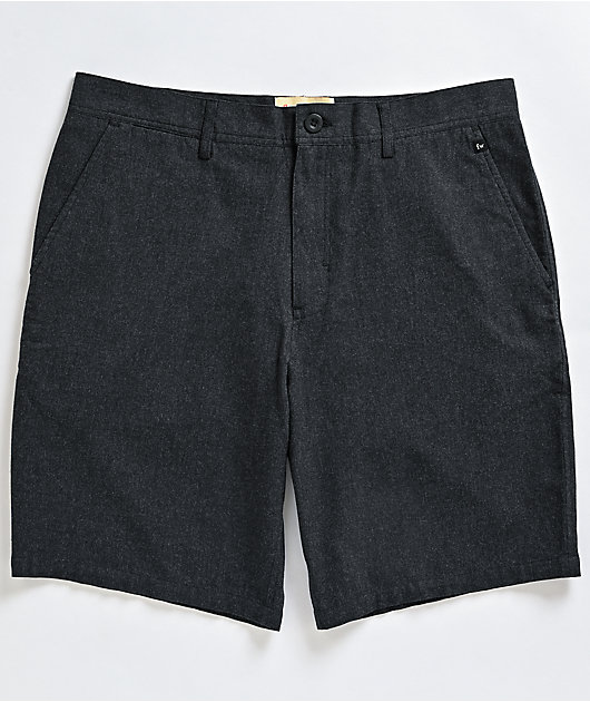 Freeworld Walker Heather Black Chino Shorts