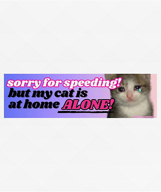 Frog Mustard Cat At Home Sticker